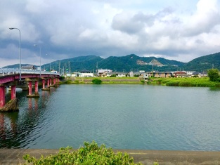 物件目の前、北川のパノラマ。